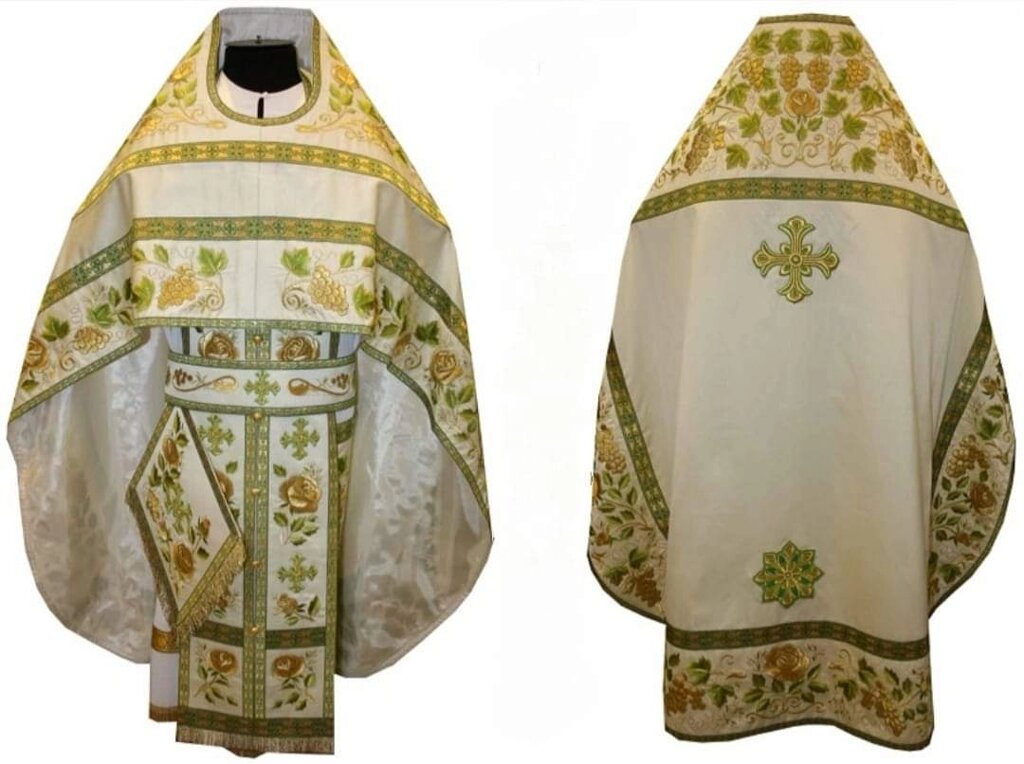 Риза священика на замовлення з вишивкою від компанії Церковна крамниця "Покрова" - церковне начиння - фото 1