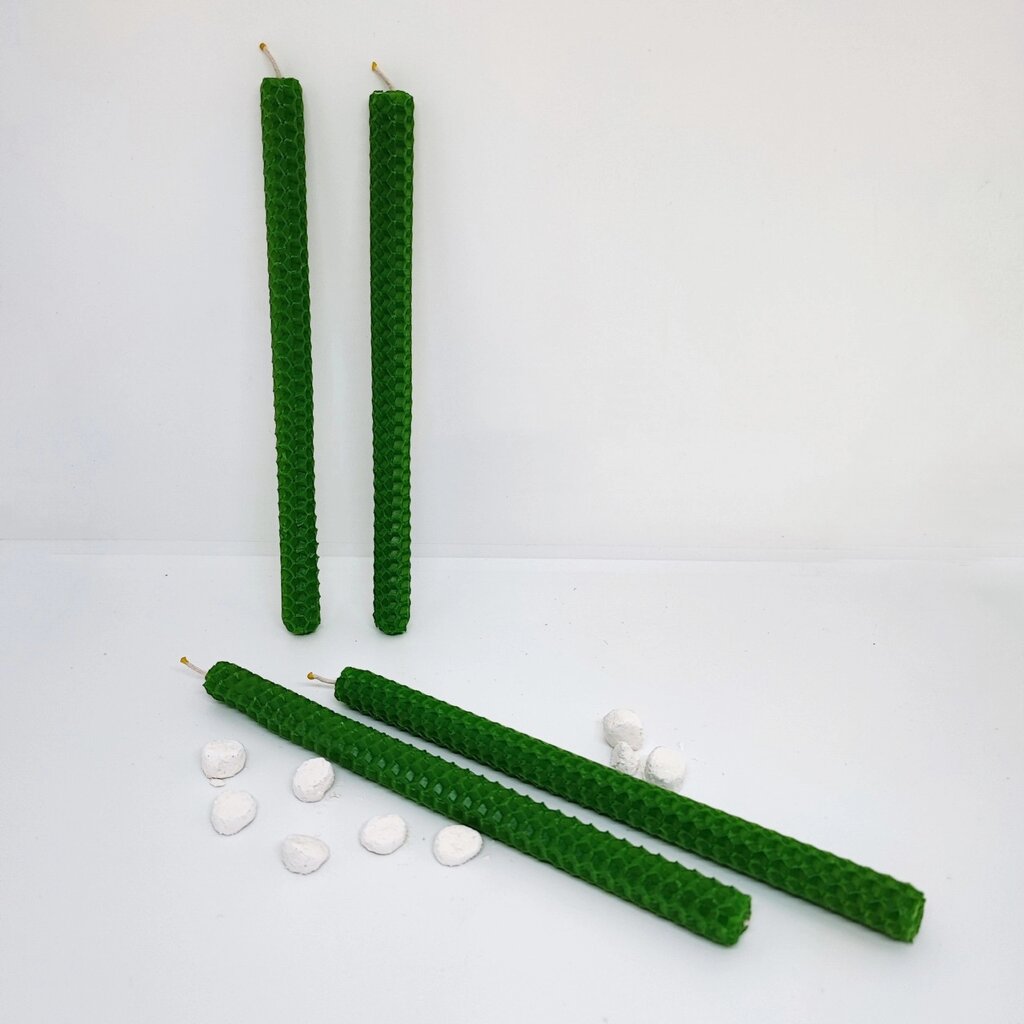 Свічки з вощини різних кольорів висота 20 см, діаметр 1,5 см. від компанії Церковна крамниця "Покрова" - церковне начиння - фото 1