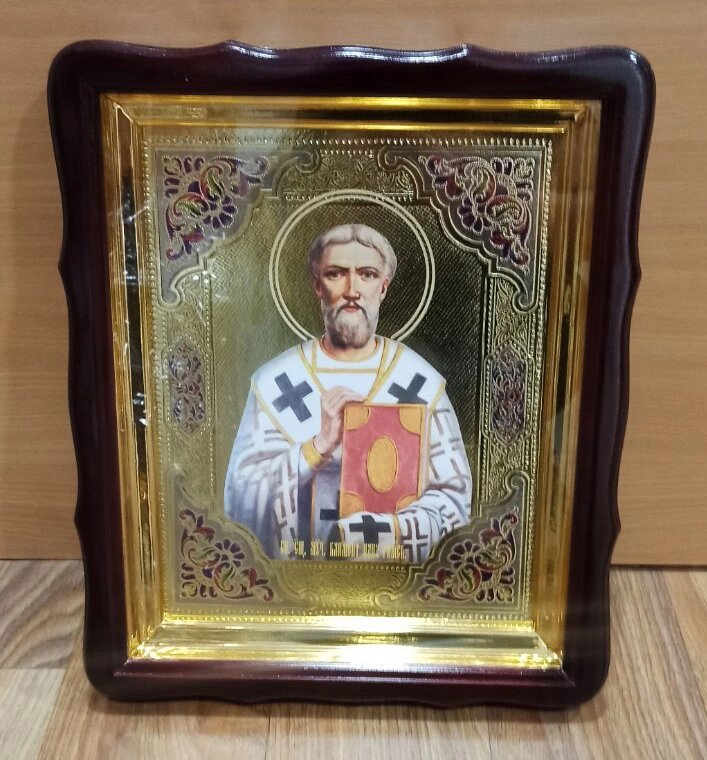 Священномученик Климент, папа Римський 40х35см з емаллю від компанії Церковна крамниця "Покрова" - церковне начиння - фото 1