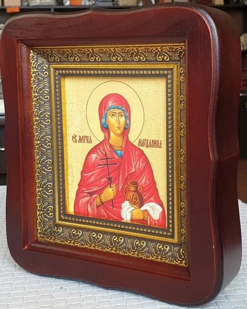 Свята Марія Магдалина ікона 20х18см від компанії Церковна крамниця "Покрова" - церковне начиння - фото 1