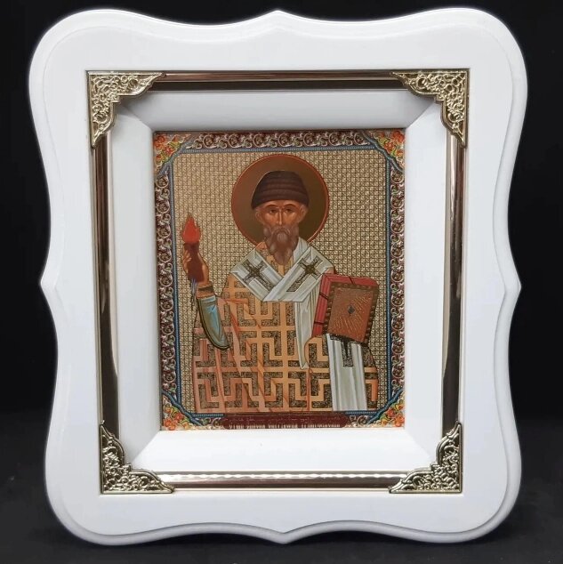 Святитель Спіридон Триміфунтська ікона 19х17см від компанії Церковна крамниця "Покрова" - церковне начиння - фото 1