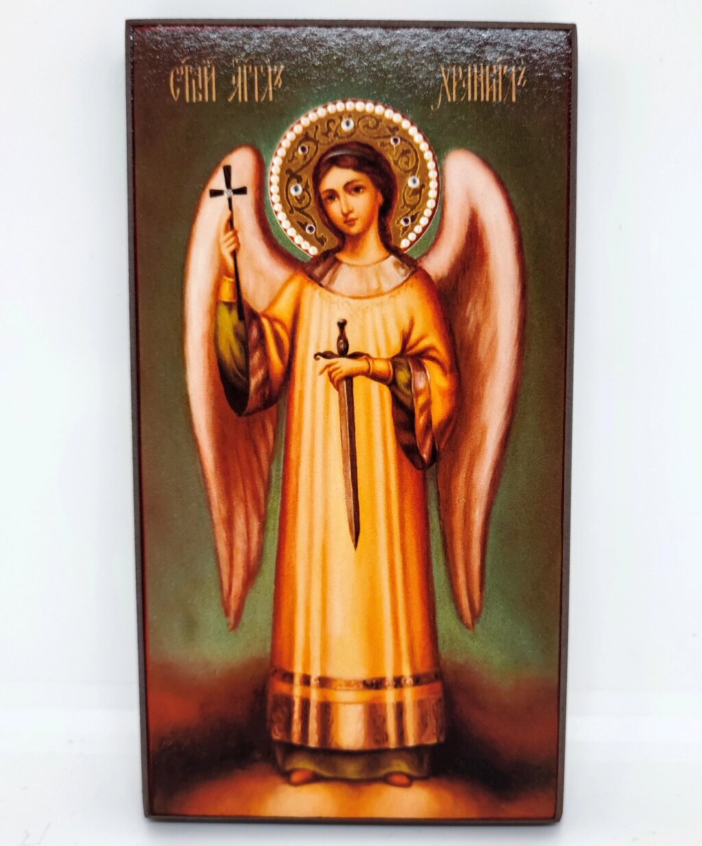 Святий Ангел Хранитель - ікона для дому 16х8,5 см від компанії Церковна крамниця "Покрова" - церковне начиння - фото 1