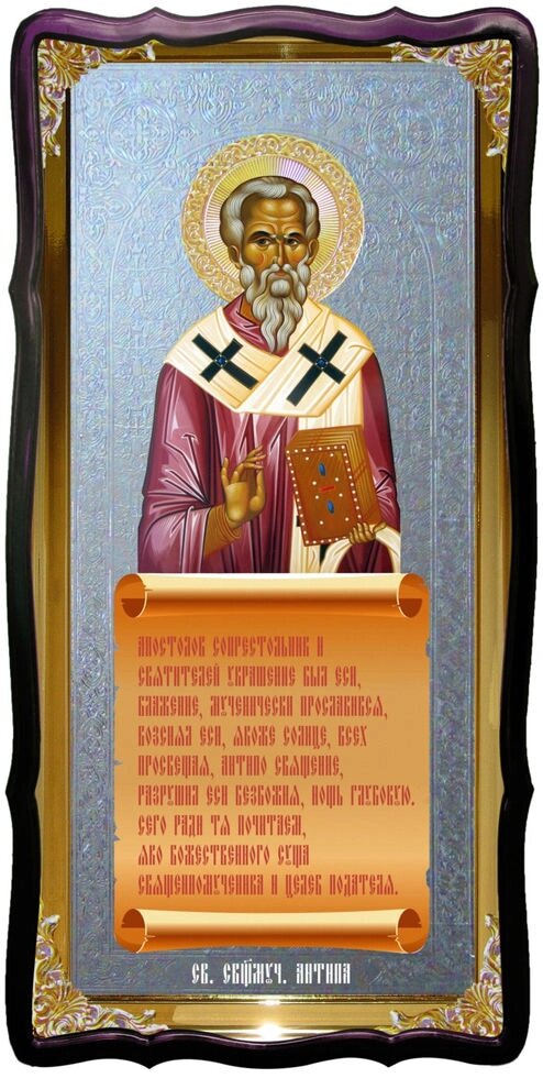 Святий Антипа пергамській велика ікона для церкви від компанії Церковна крамниця "Покрова" - церковне начиння - фото 1
