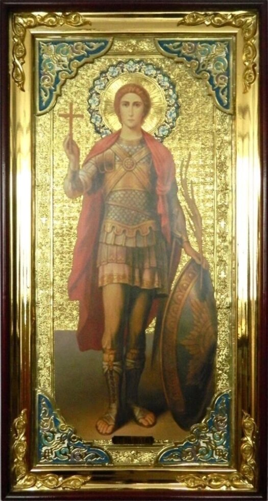 Святий мученик Уар значок (з емаллю) від компанії Церковна крамниця "Покрова" - церковне начиння - фото 1