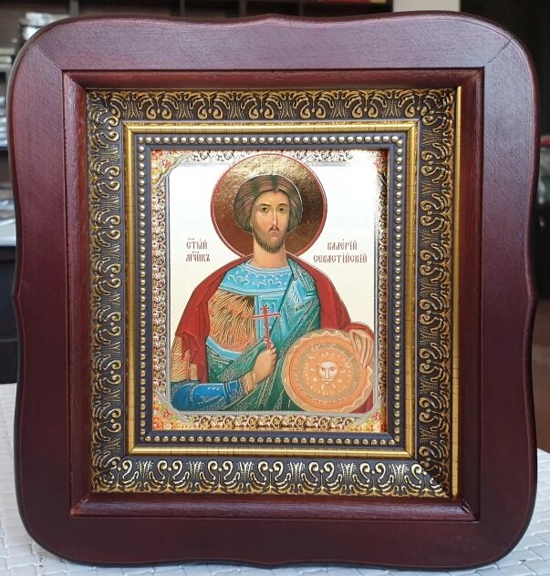 Святий мученик Валерій Севастійський ікона 20х18см від компанії Церковна крамниця "Покрова" - церковне начиння - фото 1