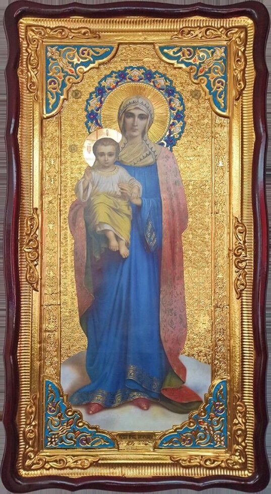 Валаамська ікона Божої Матері (з емаллю) від компанії Церковна крамниця "Покрова" - церковне начиння - фото 1