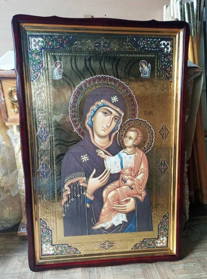 Великі ікона Пресвятої Богородиці 120 * 80см від компанії Церковна крамниця "Покрова" - церковне начиння - фото 1