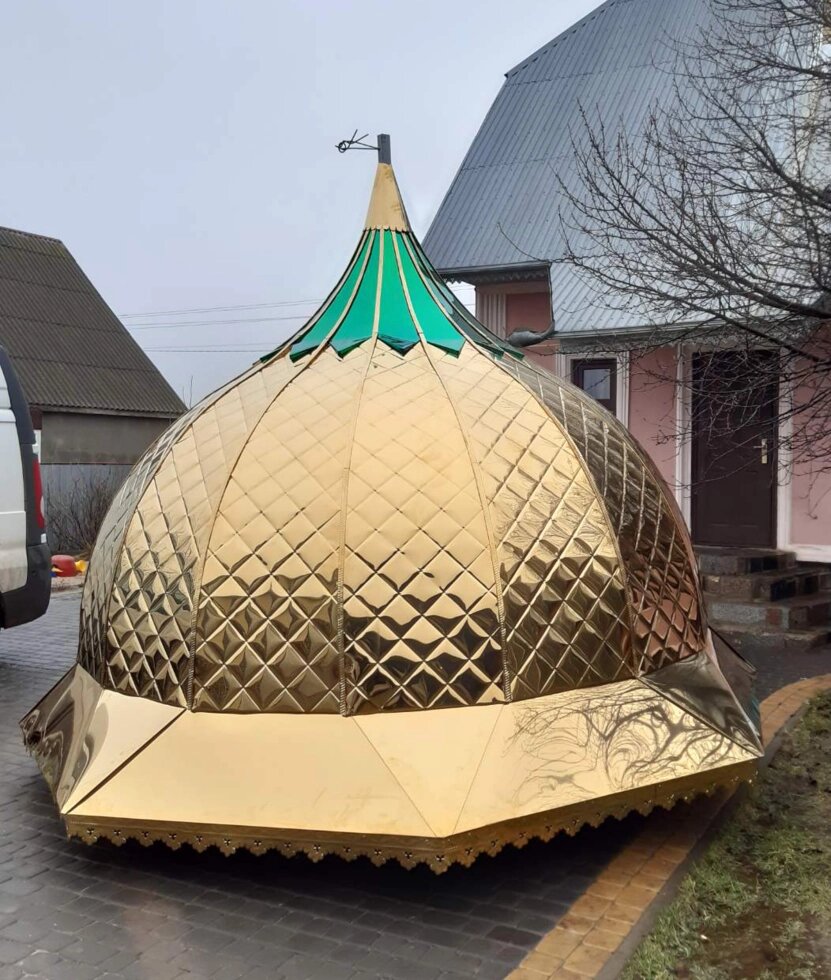 Виготовлення великих куполів для храмів з доставкою по Україні від компанії Церковна крамниця "Покрова" - церковне начиння - фото 1
