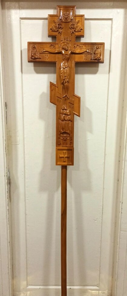 Виносний хрест православний (вільха) від компанії Церковна крамниця "Покрова" - церковне начиння - фото 1
