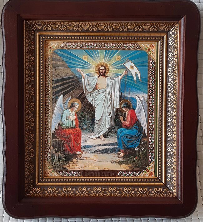 Воскресіння Господнє ікона для будинку 23х26см від компанії Церковна крамниця "Покрова" - церковне начиння - фото 1