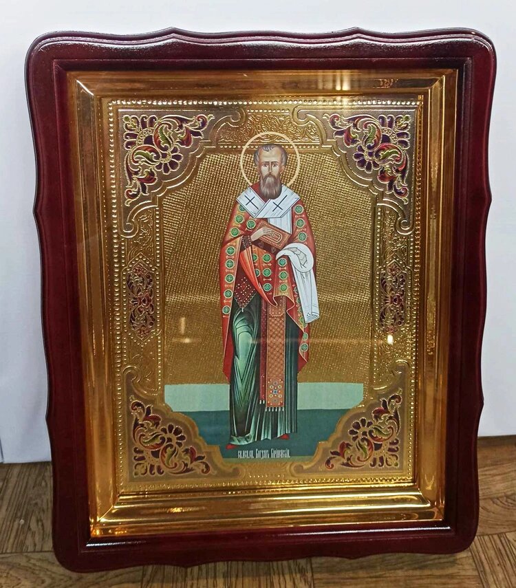 Зображення Святого Василя на церковній іконі від компанії Церковна крамниця "Покрова" - церковне начиння - фото 1