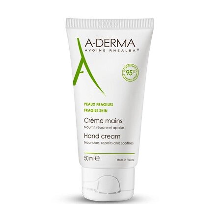 А-Дерма крем для рук поживний A-Derma Hand Cream 50 мл від компанії Лікувальна, доглядова та професійна косметика - фото 1