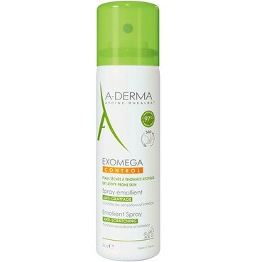 А-Дерма Спрей-Емолент для сухої й атопічної шкіри A-Derma Exomega control emollient spray 50 мл від компанії Лікувальна, доглядова та професійна косметика - фото 1