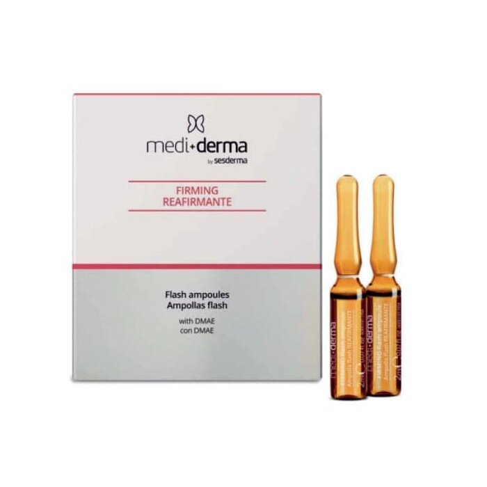 Ампули миттєвої дії Medi + derma Flash Ampoules Firming 5*2 мл від компанії Лікувальна, доглядова та професійна косметика - фото 1