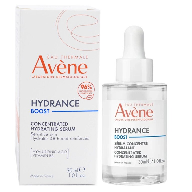 Авен Гідранс Буст Сироватка-бустер зволожуюча Avene Sérum concentré hydratant, 30 мл від компанії Лікувальна, доглядова та професійна косметика - фото 1