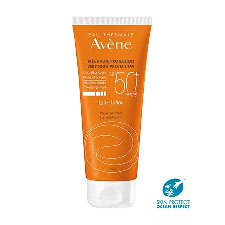 Авен сонцезахисне молочко для чутливої шкіри SPF 50+ Avene Very High Protection Lotion SPF50+, 100 мл від компанії Лікувальна, доглядова та професійна косметика - фото 1