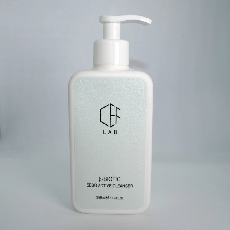 Азелаїновий Очисний Гель CEF Lab β-Biotic Sebo Active Cleanser 250 мл від компанії Лікувальна, доглядова та професійна косметика - фото 1