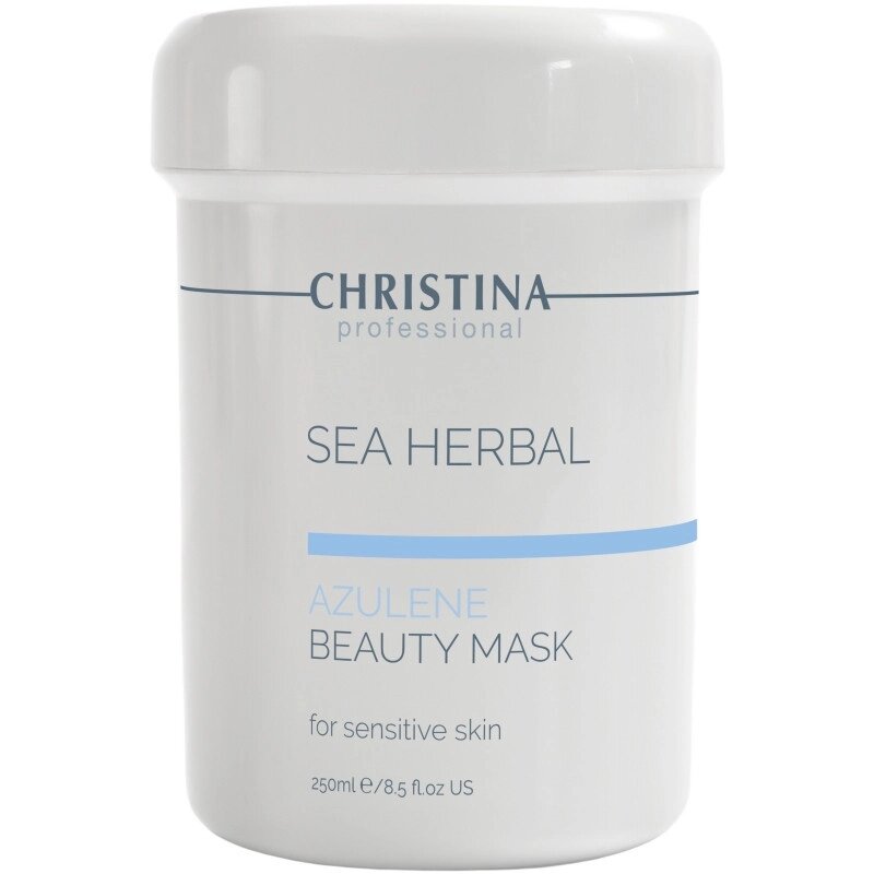 Азуленова маска краси для чутливої шкіри Christina Sea Herbal Beauty Mask Azulene 250 мл від компанії Лікувальна, доглядова та професійна косметика - фото 1