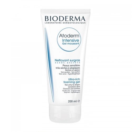 Біодерма Атодерм Інтенсив очисний гель для сухої шкіри Bioderma Atoderm Intensive gel moussant 200 мл від компанії Лікувальна, доглядова та професійна косметика - фото 1