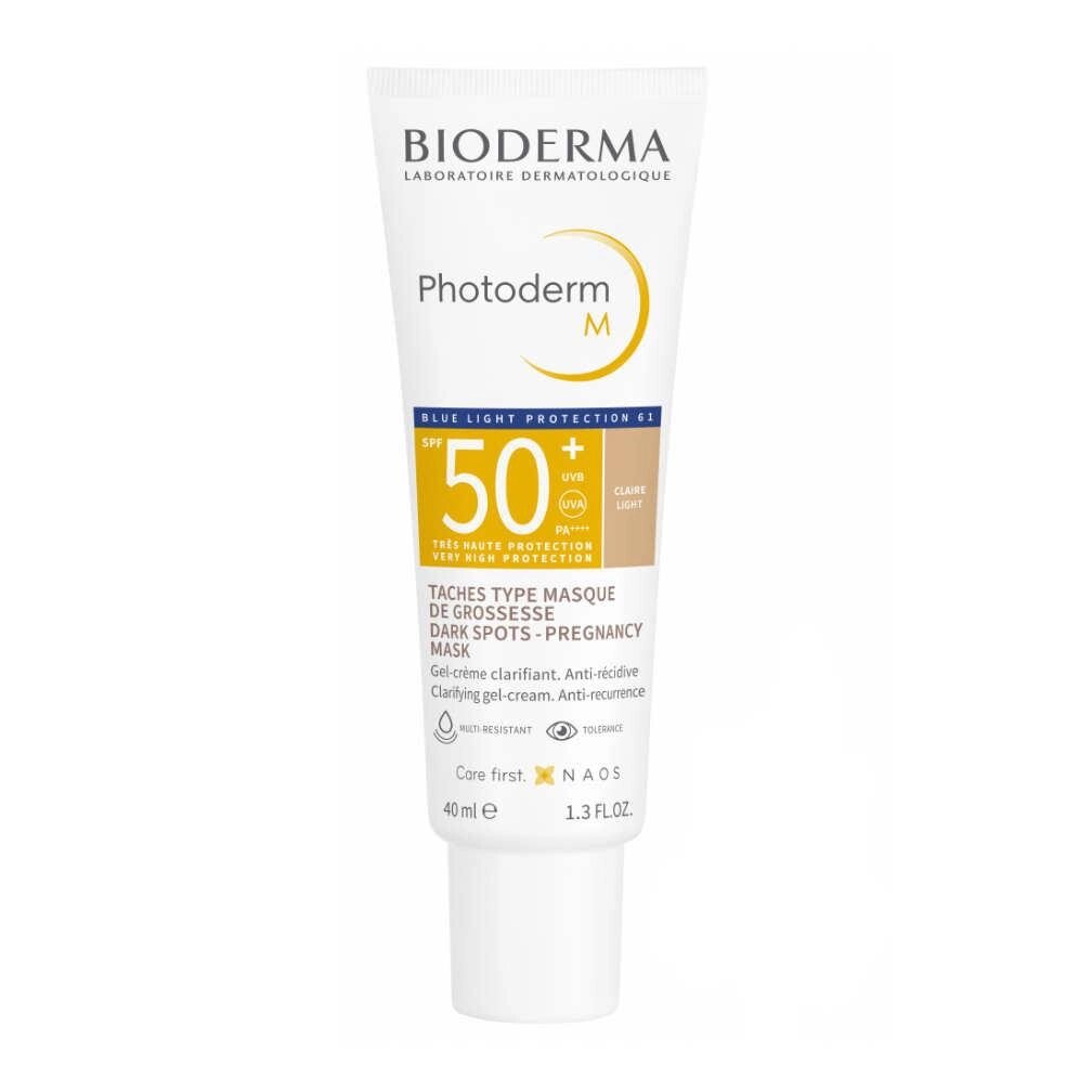 Біодерма Фотодерм М Крем-гель солнцезахисний SPF 50+ Світлий відтінок Bioderma Photoderm М SPF 50+ claire, 40 мл від компанії Лікувальна, доглядова та професійна косметика - фото 1