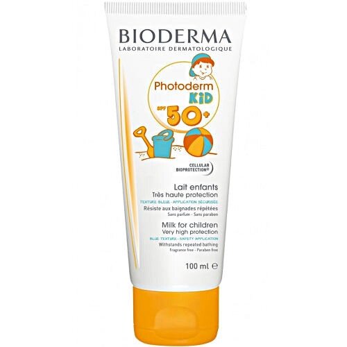 Біодерма Фотодерм Сонцезахисне молочко для дітей Bioderma Photoderm Kid Lait Solaire Enfants SPF 50+, 100 мл від компанії Лікувальна, доглядова та професійна косметика - фото 1