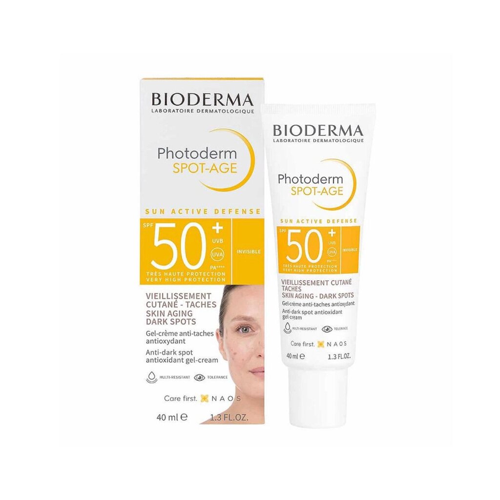 Біодерма Фотодерм Спот Ейдж  SPF 50+ Bioderma Photoderm Spot-Age Antioxidant Gel Creme 40 мл від компанії Лікувальна, доглядова та професійна косметика - фото 1