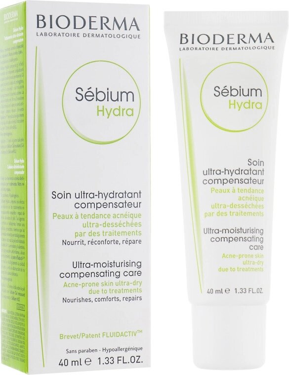 Біодерма Себіум Гідра зволожувальний Крем Bioderma Sebium Hydra Moisturizing cream 40 мл від компанії Лікувальна, доглядова та професійна косметика - фото 1