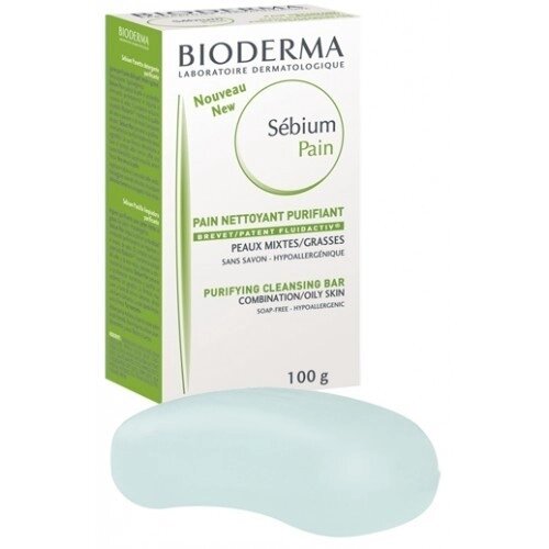 Біодерма Себіум Мило Bioderma Sebium Purifying cleansing bar 100 г від компанії Лікувальна, доглядова та професійна косметика - фото 1