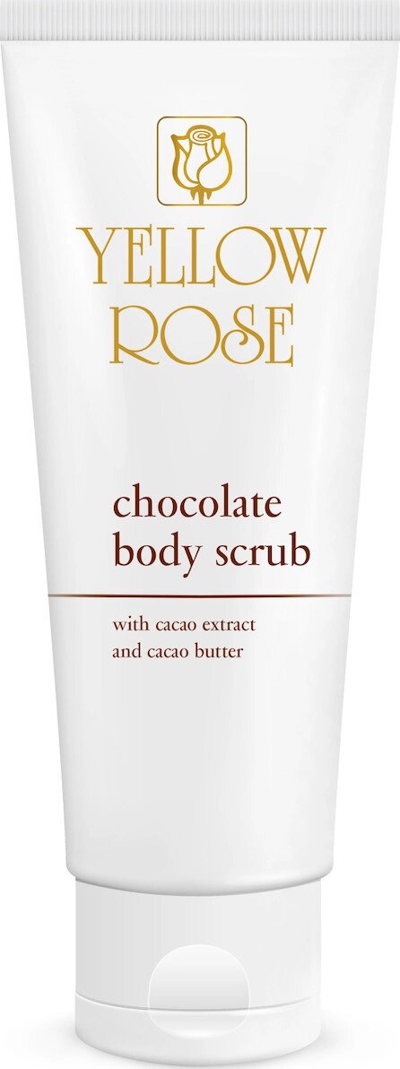 Енергетичний шоколадний скраб Chocolate face scrub Yelow rose 250мл від компанії Лікувальна, доглядова та професійна косметика - фото 1