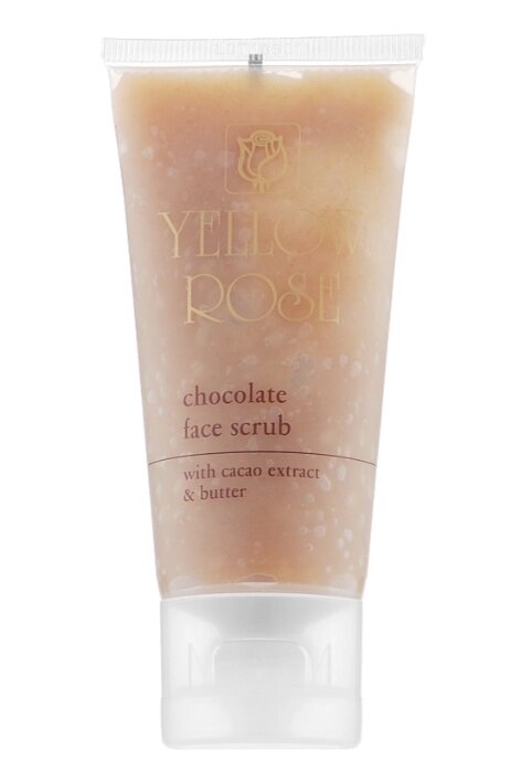 Енергетичний шоколадний скраб Chocolate face scrub Yelow rose 50 мл від компанії Лікувальна, доглядова та професійна косметика - фото 1