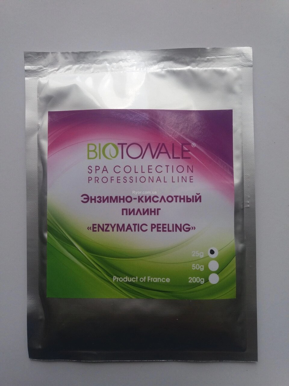 Ензимно-кислотний пілинг Biotonale  25 г саше від компанії Лікувальна, доглядова та професійна косметика - фото 1