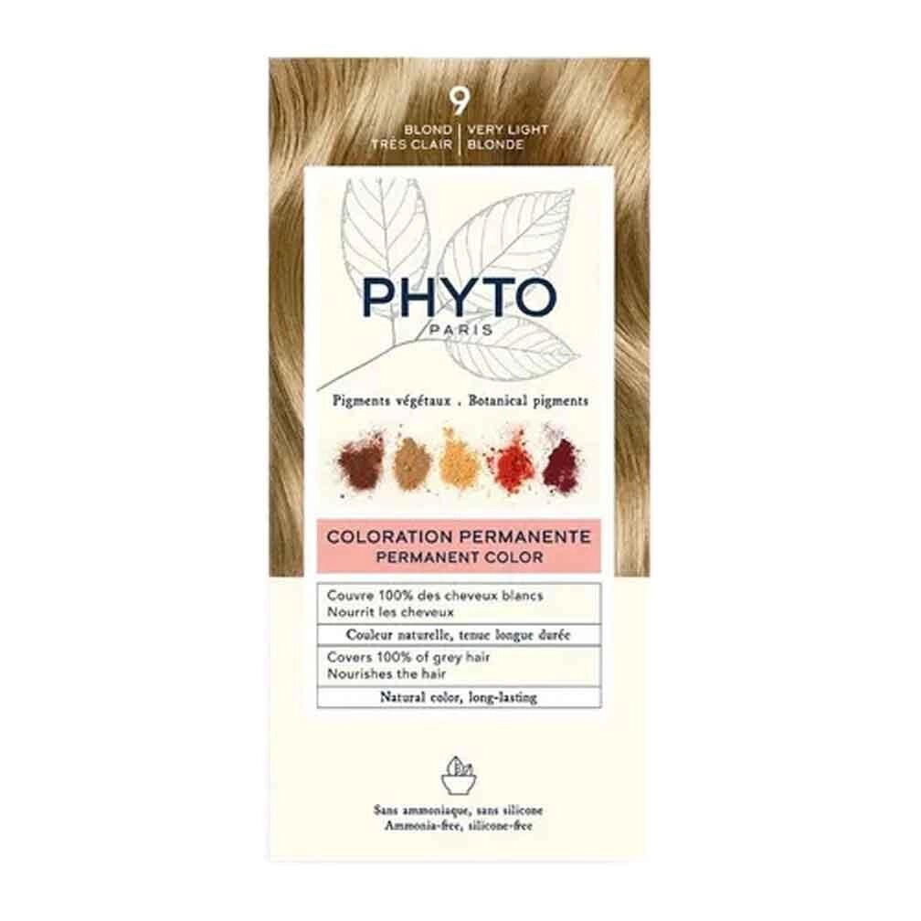Фіто Фітоколор Безаміачна крем-фарба для волосся Phyto PhytoColor Coloration Permanente 9 Блондин 112 мл від компанії Лікувальна, доглядова та професійна косметика - фото 1