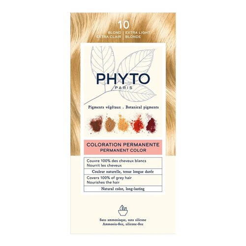 Фіто Фітоколор Безаміачна крем-фарба для волосся Phyto PhytoColor Coloration Permanente 10 екстра світлий блондин 112 мл