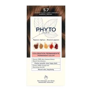 Фіто Фітоколор Безаміачна крем-фарба для волосся Phyto PhytoColor Coloration Permanente 5.7 Світлий шатен каштановий