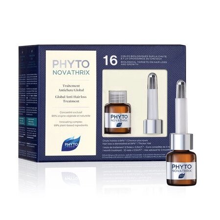 Фіто Фітоноватрикс Комплексний догляд проти випадіння волосся Phyto Novathrix Global Anti-Hair Loss Treatment від компанії Лікувальна, доглядова та професійна косметика - фото 1