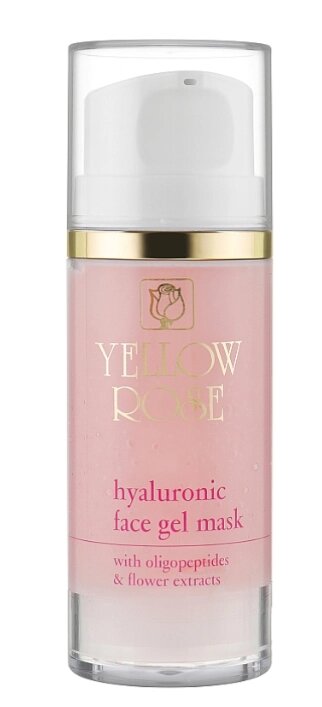 Гелева маска для обличчя Hyaluronic face gel mask Yellow rose 100 гр від компанії Лікувальна, доглядова та професійна косметика - фото 1