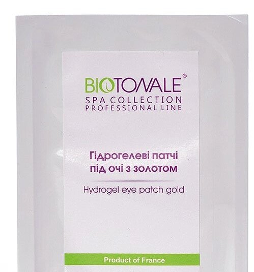 Гідрогелеві патчі під очі із золотом Biotonale 1 пара від компанії Лікувальна, доглядова та професійна косметика - фото 1