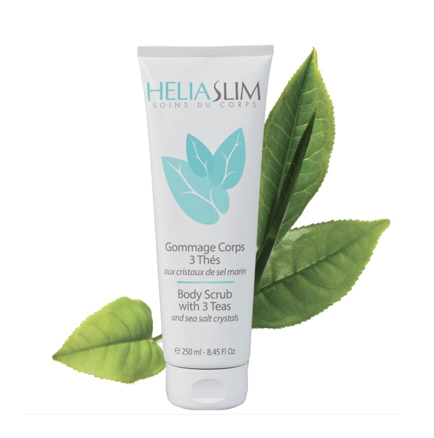 Heliabrine Скраб для тіла «Чайна церемонія» HeliaSlim Body Scrub with 3 teas 250 мл від компанії Лікувальна, доглядова та професійна косметика - фото 1