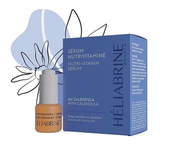 Heliabrine Вітамінізована сироватка з календулою "Солодка конюшина" Nutrivitamin Serum with Calendula 15 мл від компанії Лікувальна, доглядова та професійна косметика - фото 1