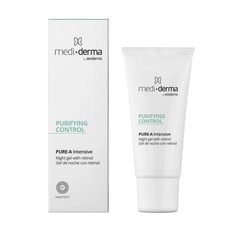 Інтенсивний себорегулювальний гель для обличчя Medi + derma Intensive Facial Gel Sebum Regulator 30 мл від компанії Лікувальна, доглядова та професійна косметика - фото 1