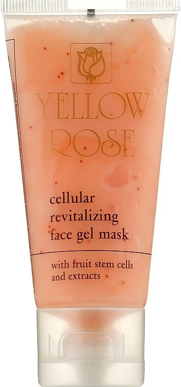 Клеточная тонизирующая гель-маска Cellular revitalizing face gel mask Yelow rose 100 мл від компанії Лікувальна, доглядова та професійна косметика - фото 1