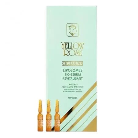 Клітинна біо-сироватка з ліпосомами Cellular liposomes bio-serum Yellow Rose 12 ампул по 3 мл від компанії Лікувальна, доглядова та професійна косметика - фото 1