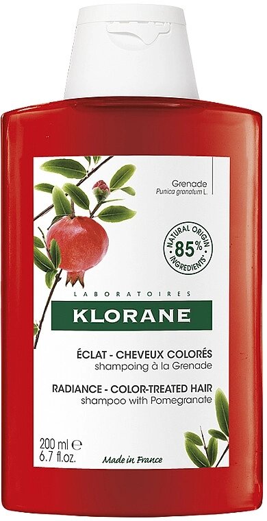 Клоран Гранат шампунь для фарбованого волосся Klorane Shampooing à la Grenade, 200 мл від компанії Лікувальна, доглядова та професійна косметика - фото 1