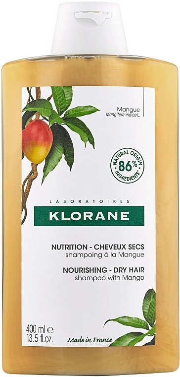 Клоран Манго шампунь для сухого волосся Klorane Shampooing a la Mangue, 400 мл від компанії Лікувальна, доглядова та професійна косметика - фото 1