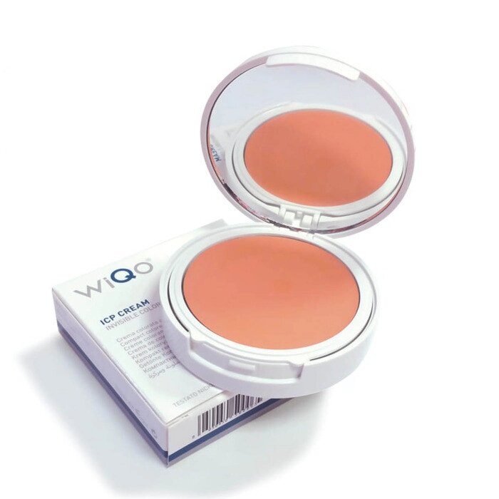 Крем-пудра SPF50 WiQo ICP Cream-Invisible Colored Protective 10.5ml від компанії Лікувальна, доглядова та професійна косметика - фото 1