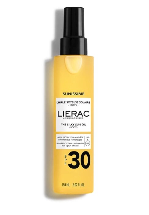 Лієрак Санісім шовковиста олія SPF30 L'Huile Soyeuse Solaire Corps SPF30 150мл від компанії Лікувальна, доглядова та професійна косметика - фото 1