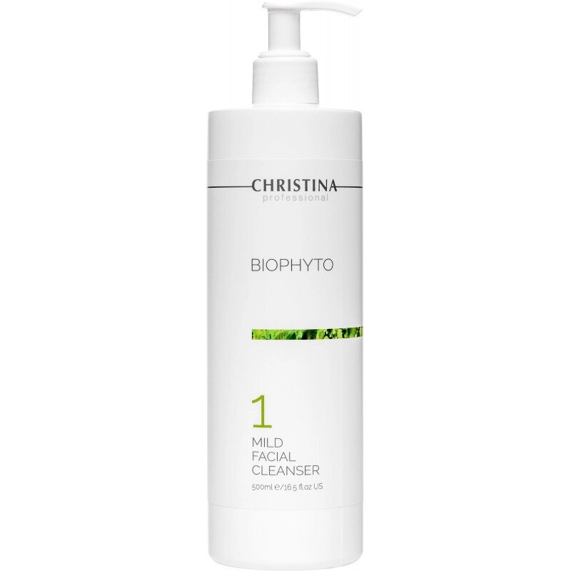 М'який очисний гель (крок 1) Christina Bio Phyto Mild Facial Cleanser 500 мл від компанії Лікувальна, доглядова та професійна косметика - фото 1