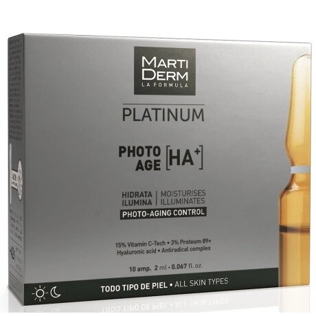 Мартідерм Ампули Антивікові для обличчя Martiderm Platinum Photo-Age HA+ 10 шт. від компанії Лікувальна, доглядова та професійна косметика - фото 1