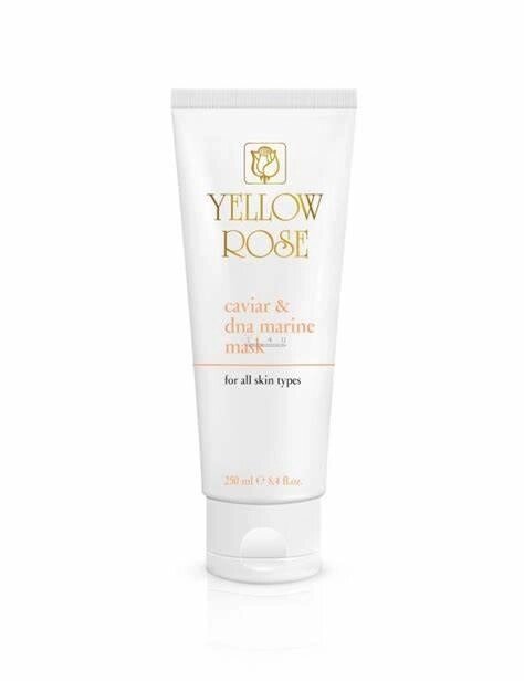 Маска для обличчя з ікрою та морською ДНК Caviar and marine DNA face mask Yellow rose 250 мл від компанії Лікувальна, доглядова та професійна косметика - фото 1