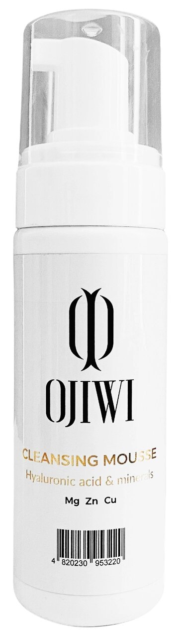 Мус для вмивання "OJIWI CLEANSING MOUSSE HYALURONIC ACID&MINERALS MG, ZN, CU", 150 мл від компанії Лікувальна, доглядова та професійна косметика - фото 1